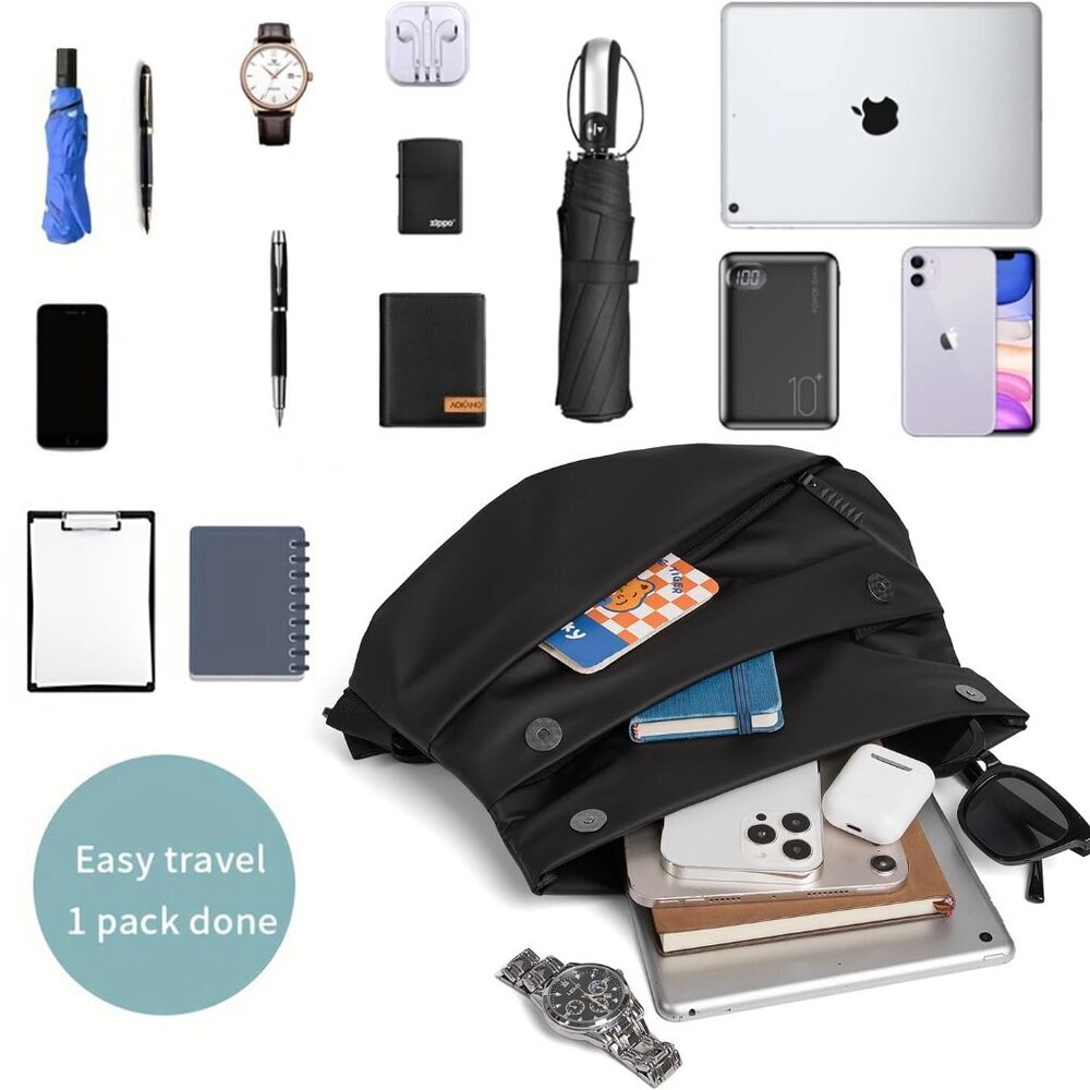 Compact Waterproof Crossbody Backpack - Effortles… - image 6